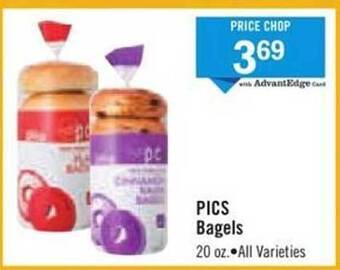 Price Chopper Pics bagels offer