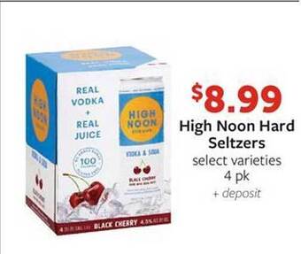 Fareway High noon hard seltzers offer