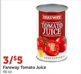 Fareway Fareway tomato juice offer