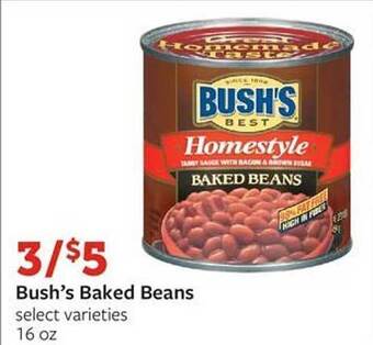 Fareway Bush's baked beans offer