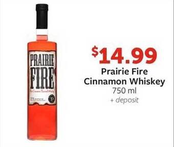Fareway Prairie fire cinnamon whiskey offer