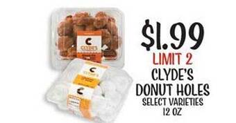 Fareway Clyde's donut holes offer