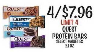 Fareway Quest protein bars offer