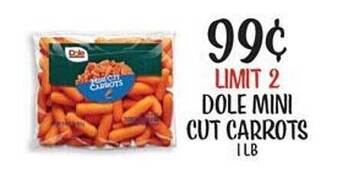 Fareway Dole mini cut carrots offer