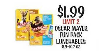 Fareway Oscar mayer fun pack lunchables offer