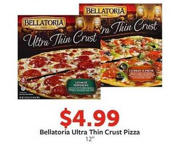 Fareway Bellatoria ultra thin crust pizza offer