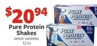 Fareway Pure protein shakes offer