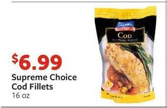Fareway Supreme choice cod fillets offer
