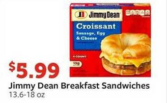 Fareway Jimmy dean breakfast sandwiches offer