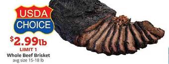 Fareway Whole beef brisket offer
