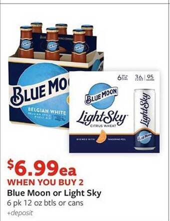 Fareway Blue moon or light sky offer