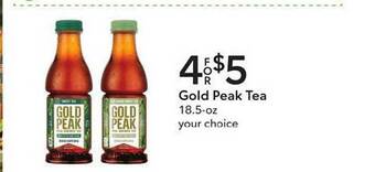 Publix Gold peak tea offer