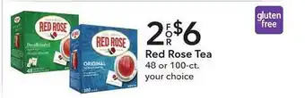 Publix Red rose tea offer