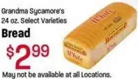 Ridley's Family Markets Grandma Sycamore's 24 oz. Bread offer