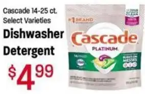 Ridley's Family Markets Cascade Dishwasher Detergent offer
