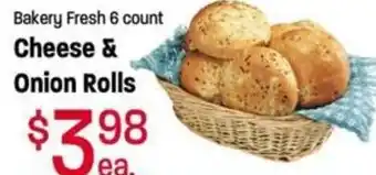 Ridley's Family Markets Bakery Fresh Cheese & Onion Rolls offer