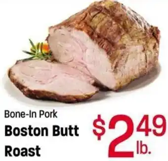 Ridley's Family Markets Bone-In Pork Boston Butt Roast offer