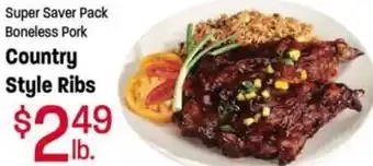Ridley's Family Markets Boneless Pork Country Style Ribs offer