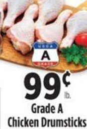 Pioneer Supermarkets Grade A chicken Drumsticks offer