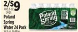 Pioneer Supermarkets Poland Spring water offer