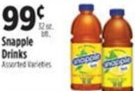 Pioneer Supermarkets Snapple Drinks offer