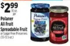 Pioneer Supermarkets Polaner All Fruit Spreadable Fruit offer