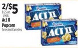 Pioneer Supermarkets Act II Popcorn offer