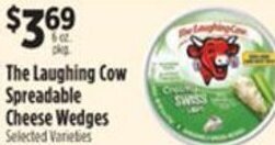 Pioneer Supermarkets The Laughing Cow Spreadable cheese Wedges offer