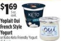 Pioneer Supermarkets Yoplait Oui French Style Yogurt offer