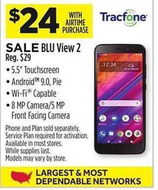 Dollar General Tracfone blu view 2 offer