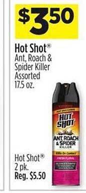 Dollar General Hot shot ant, roach & spider killer offer