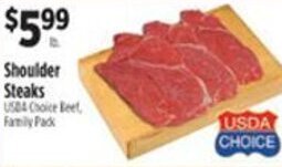 Pioneer Supermarkets Shoulder Steaks offer