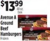 Pioneer Supermarkets Avenue A Ground Beef Hamburgers offer