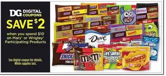 Dollar General Mars or wrigley participating products offer