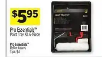 Dollar General Pro essentials paint tray kit offer