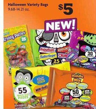 Family Dollar Halloween variety bags offer