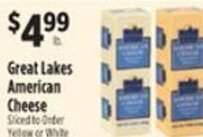 Pioneer Supermarkets Great Lakes American Cheese offer