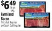 Pioneer Supermarkets Farmland Bacon offer