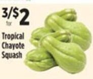 Pioneer Supermarkets Tropical Chayote Squash offer