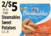 Pioneer Supermarkets Steamables Sweet Potatoes offer