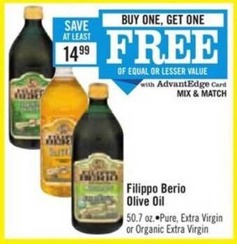 Price Chopper Filippo berio olive oil offer
