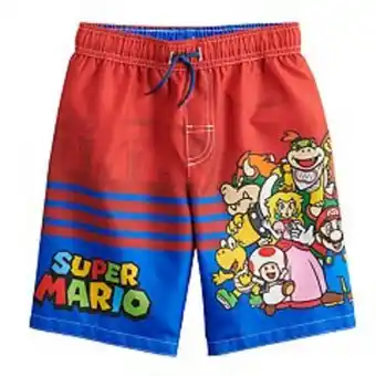 Kohl's Boys 4-20 super mario swim trunks offer