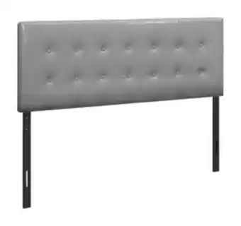 Aaron's Queen headboard grey leather w/ encore 10" firm tight top mattress 9" foundation & protectors offer