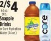 Pioneer Supermarkets Snapple Drinks offer
