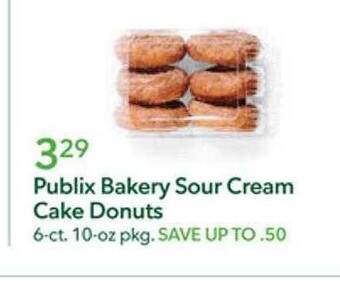 Publix Publix bakery sour cream cake donuts offer