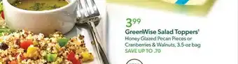 Publix Greenwise salad toppers offer