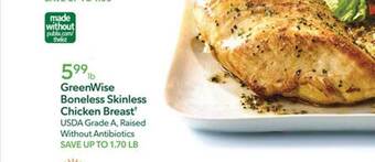 Publix Greenwise boneless skinless chicken breast offer