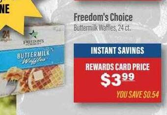 Commissary Fredom's choice offer