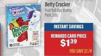 Commissary Betty crocker offer