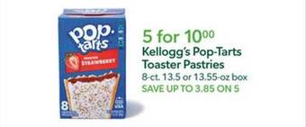 Publix Kellogg's pop-tarts toaster pastries offer